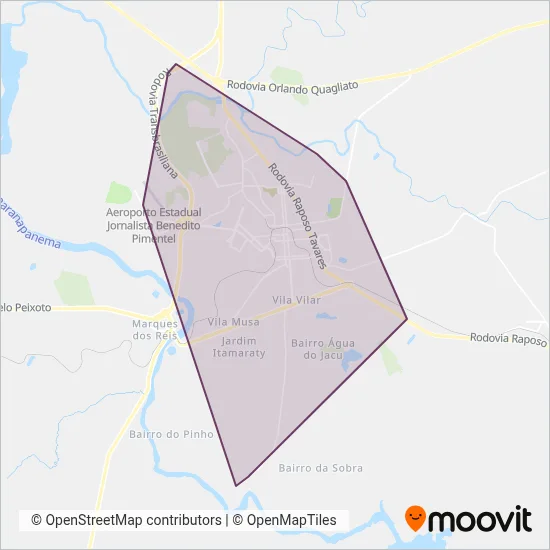 AVOA coverage area map