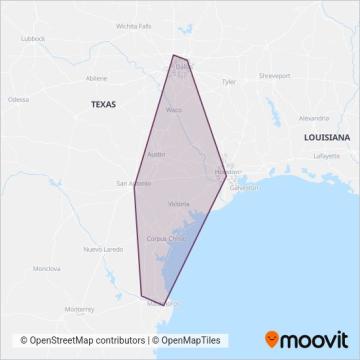 FlixBus-us coverage area map