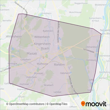 SOLEA (Bus) coverage area map
