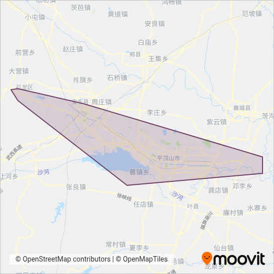 Pingdingshan Pingyun Transportation Co., Ltd. coverage area map
