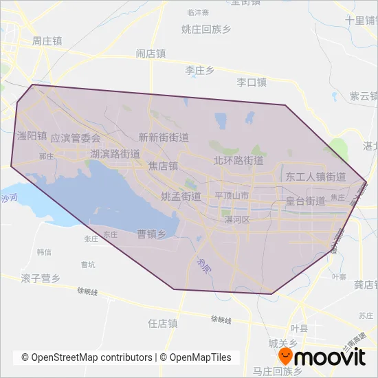 Pingdingshan Public Transit Co., Ltd. coverage area map