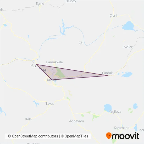 TCDD coverage area map