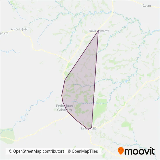 Medianeira Ponta Porã coverage area map