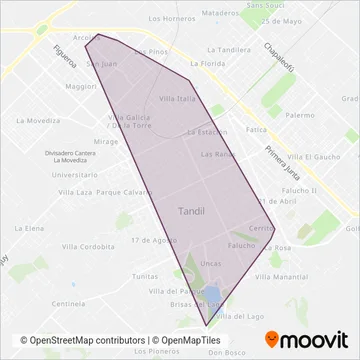 9 de Julio coverage area map