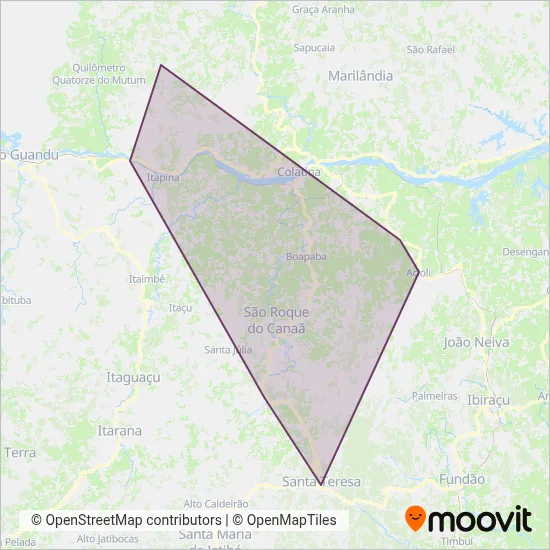 São Roque coverage area map