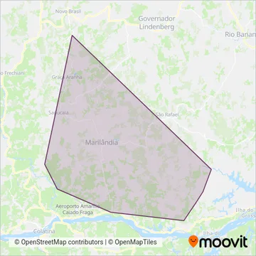Marilândia coverage area map