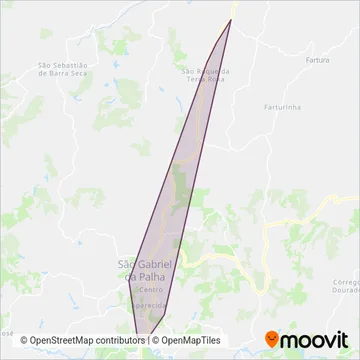 Viação Gabrielense coverage area map
