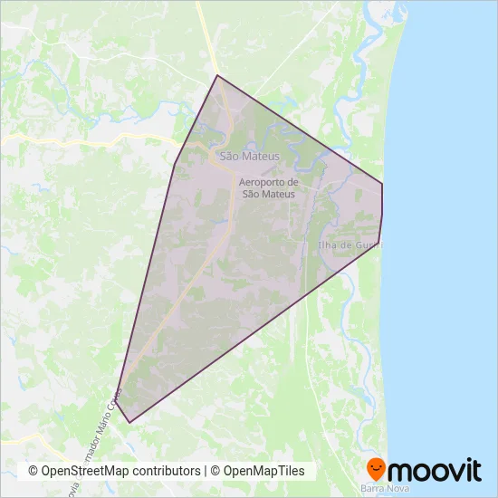 São Gabriel coverage area map