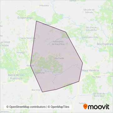 Expressa Transportes coverage area map