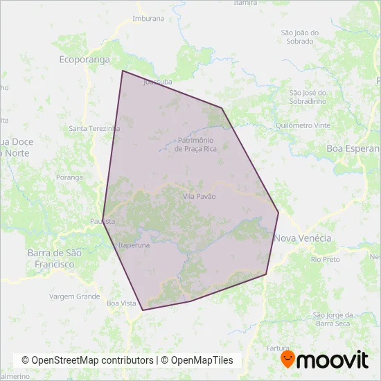 Expressa Transportes coverage area map
