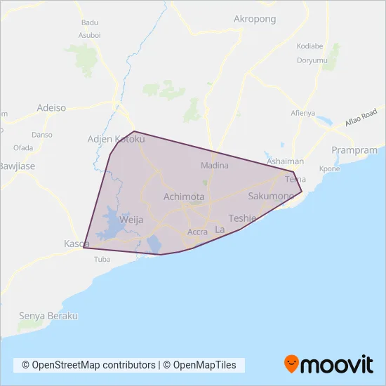 AMA coverage area map