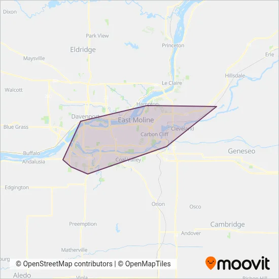 Metrolink coverage area map