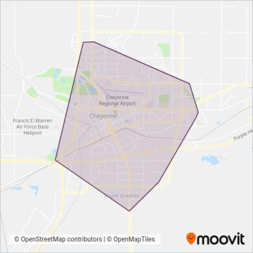 Cheyenne Transit coverage area map