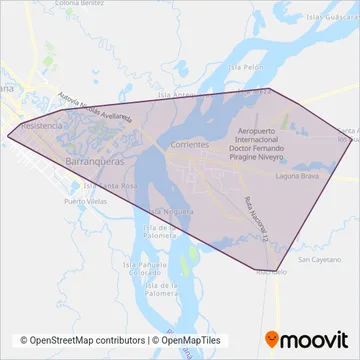 ERSA Urbano S.A. coverage area map