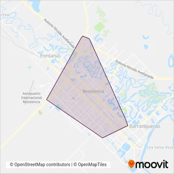 Tiro Federal Rcia SRL coverage area map