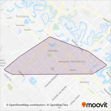 Empresa 1º de Enero SRL coverage area map