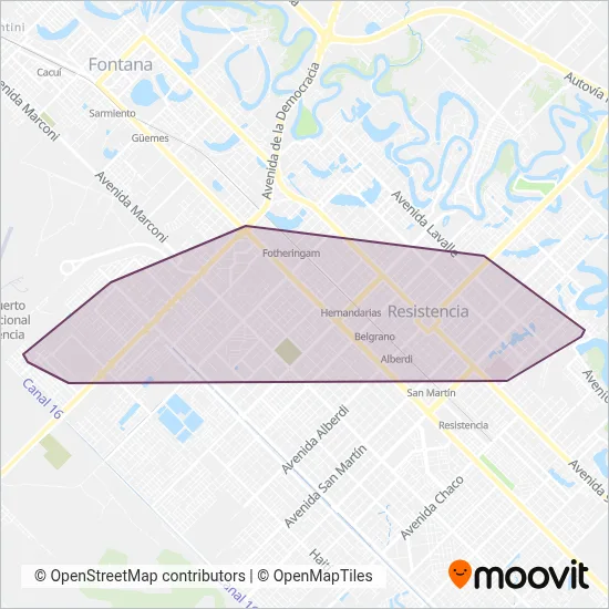 Empresa 1º de Enero SRL coverage area map