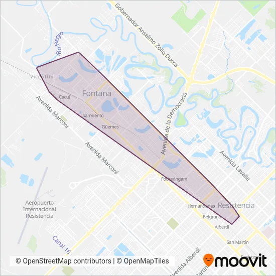 La Cordial SRL coverage area map