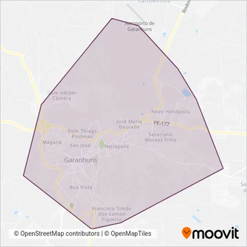 São Cristóvão coverage area map