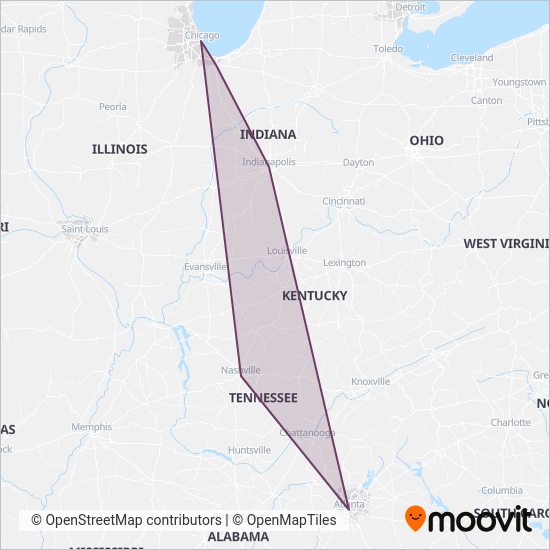 FlixBus-us coverage area map