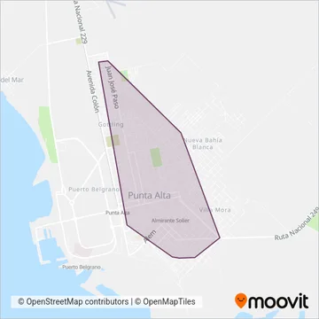 Compania Puntaltense S.A. coverage area map