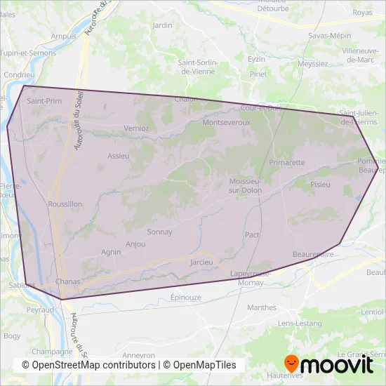 TPR coverage area map