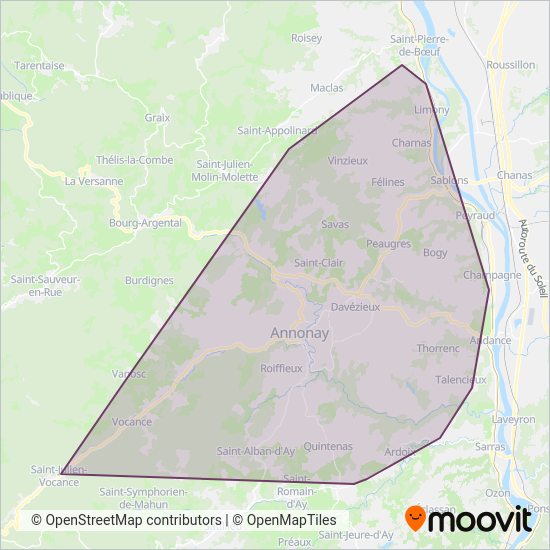 Mapa del área de cobertura de CoqueliGO