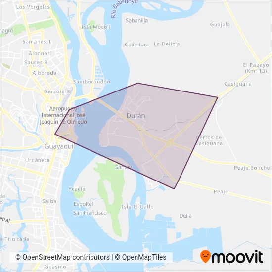 ATD coverage area map