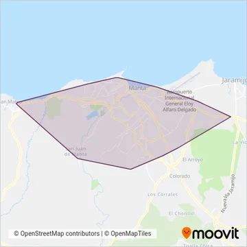 Manta coverage area map