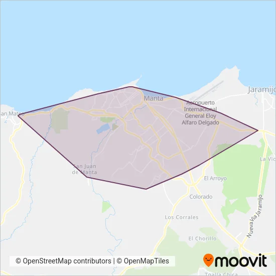 Manta coverage area map