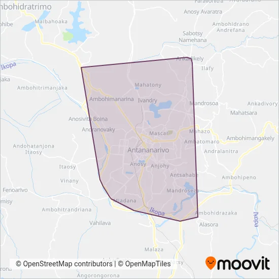 Mirindra coverage area map