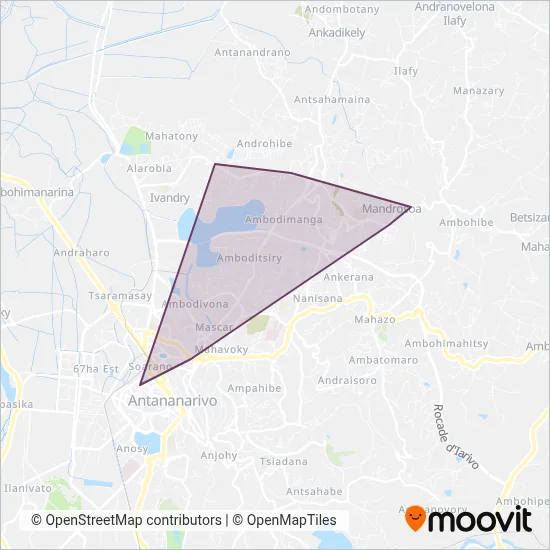CAT coverage area map