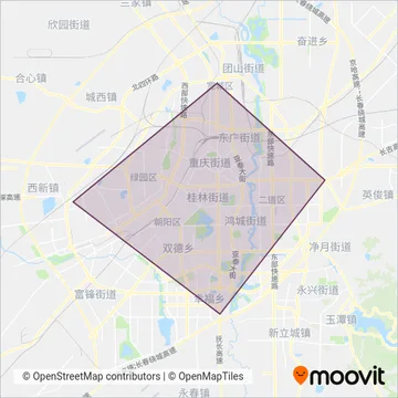 轨道交通 (Subway) coverage area map