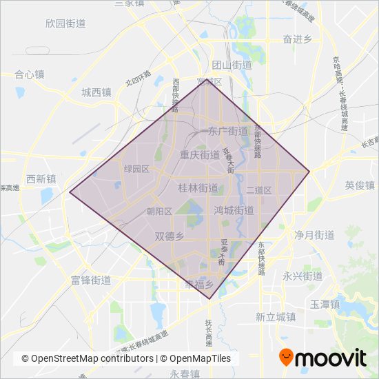 轨道交通 coverage area map