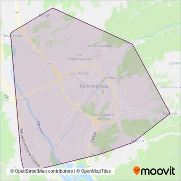 "Струма 11" ООД coverage area map