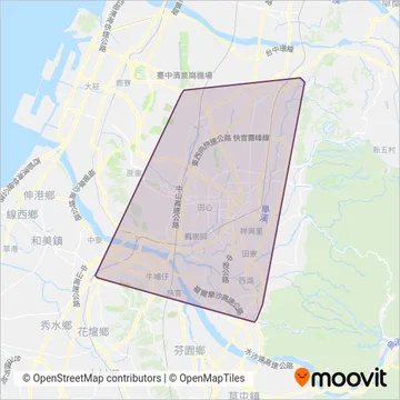 台中客運 coverage area map