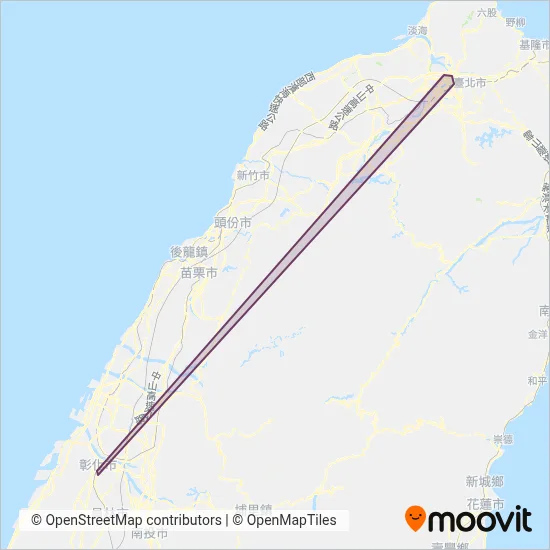 Kuo Kuang Bus coverage area map