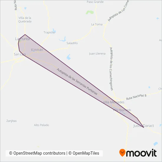 Sol Bus coverage area map