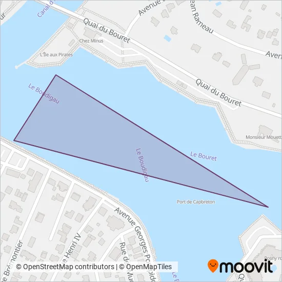 Carte de la zone de couverture de Yégo Plages