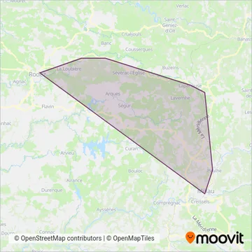 SNCF VOYAGEURS (Bus) coverage area map