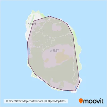 大島バス coverage area map