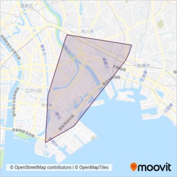 京成トランジットバス株式会社 coverage area map