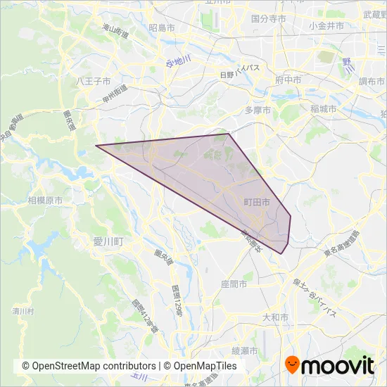 Machida City Community coverage area map