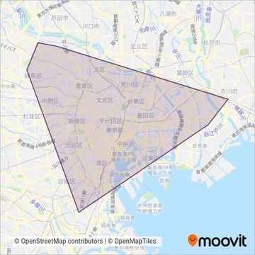 都営地下鉄 coverage area map