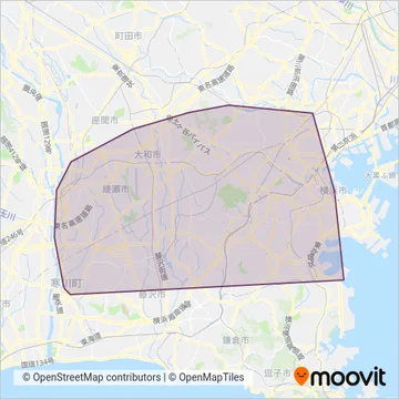 相鉄バス coverage area map