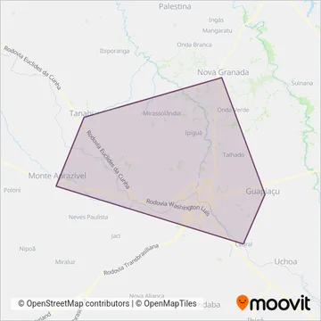 Expresso Itamarati coverage area map