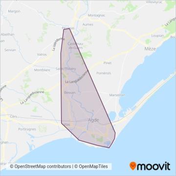 Capbus coverage area map