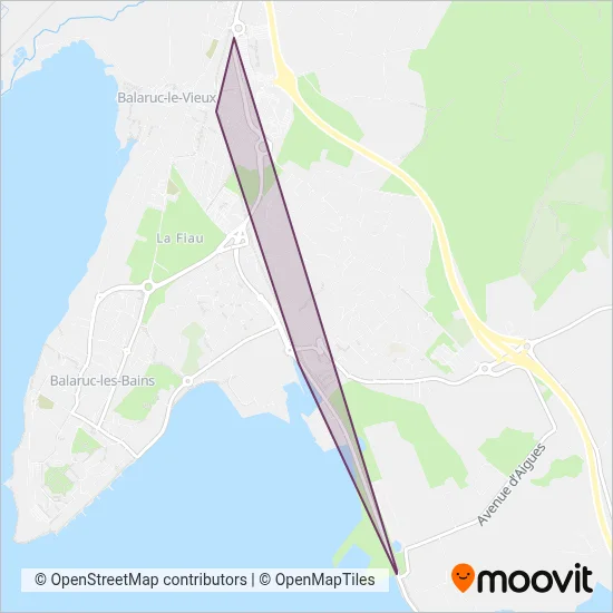 KEOLIS BASSIN DE THAU coverage area map