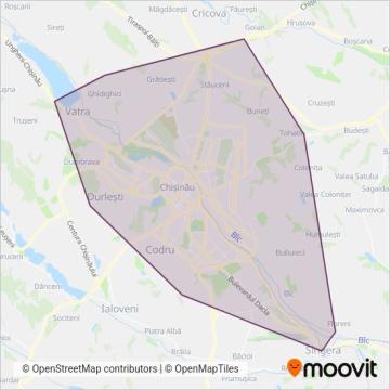 Схема покрытия компании Operatori Privați Chișinău