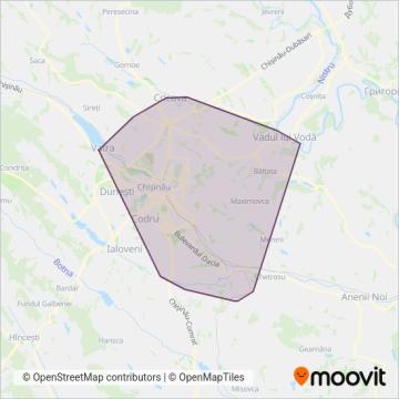 Схема покрытия компании Parcul Urban de Autobuze